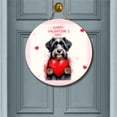 thumbnail image 2 of Happy Valentine's Day Havanese Brings Love Heart Round Wood Sign Havanese Dog Lover Gifts Idea Hanging Wall Home Decor - 02028, 2 of 5