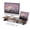 Brown, variant on Fenge Dual Monitor Stand Riser, 31.5 inch Long Monitor Stand for Desk