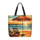 thumbnail image 1 of Easygdp Beach Umbrella Sunset Bolsa Tote para Mujer, Bolso de Hombro para Trabajo, Playa, Viajes, Compras y Supermercado, 1 of 7