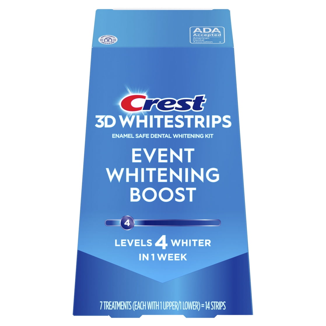 【タイムセール】クレスト　crest whitening Crest 3D Whitestrips Enamel Safe Teeth Whitening Kit, 7