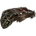 thumbnail image 3 of Ebros Dryad Greenman Dragon Wall Decor with Red LED Illuminated Eyes Sculpture, 3 of 6
