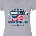 thumbnail image 4 of Inktastic Memorial Day Honor the Fallen with American Flag Women's V-Neck T-Shirt, 4 of 5