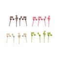 thumbnail image 1 of 16pcs Colorful Plastic Musical Note Shape Food Fruit Fork Picks Set For Home Party, 1 of 5
