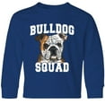 thumbnail image 3 of Inktastic Dog Bulldog Squad Long Sleeve Youth T-Shirt, 3 of 5