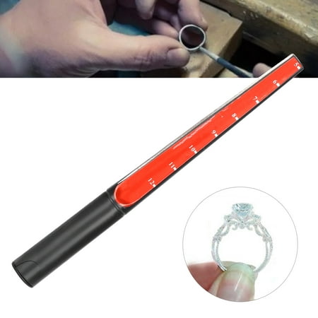 Ring Sizer, Ring Mandrel Gauge Tool, Plastic Finger Sizer Measuring Tool  Accurate Wax Tube Cutter