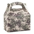 thumbnail image 5 of Restaurantware Gable Gift Boxes 100 Count 8.5 x 4.75 x 5.5 Inches Paper Camo Favor Boxes Cardboard Gift Boxes Built-In Handle Green, 5 of 11