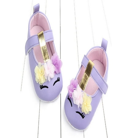 

JBEELATE Newborn Infant Baby Boys Girl Floral Soft Sole Crib Shoes PU Leather Shoes Soft Sole Crib Shoes Spring Autumn First Walkers