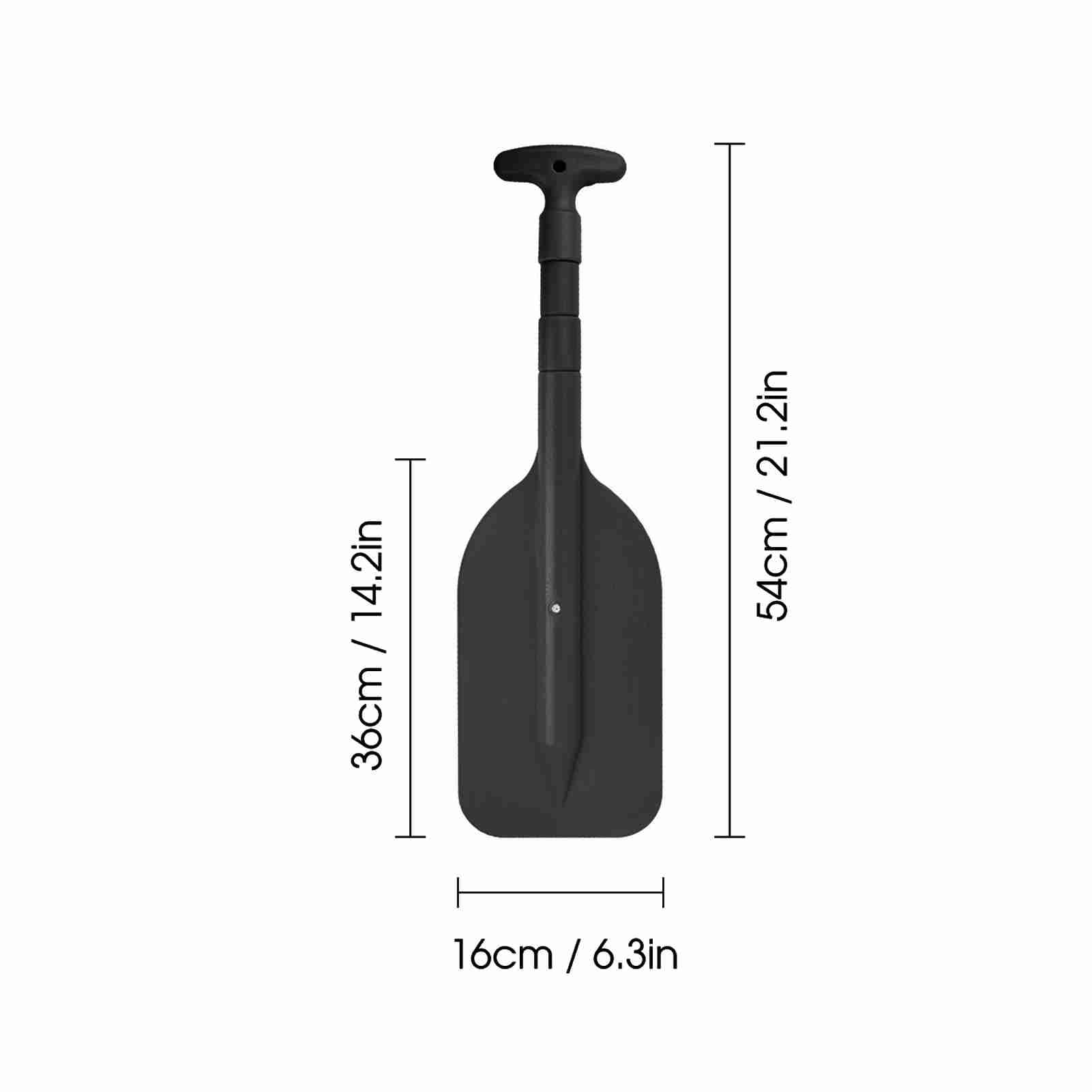 Telescopic Mini Paddle Portable Aluminum Alloy Shaft Adjustable Boat Paddle