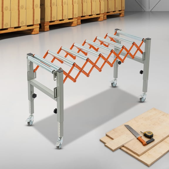 Adjustable Conveyor Table, Adjustable Conveyor Roller Table, Flexible and Extendable Conveyor Roller Table