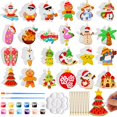 thumbnail image 1 of Kit de arte y artesanía Seenelling, 24 unidades, para pintar en Navidad y julio, 1 of 6