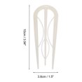 thumbnail image 4 of Unique Bargains 1 Pc Hair Pin U-shaped Hair Accessories 3.94"x1.50" Glossy Beige, 4 of 5