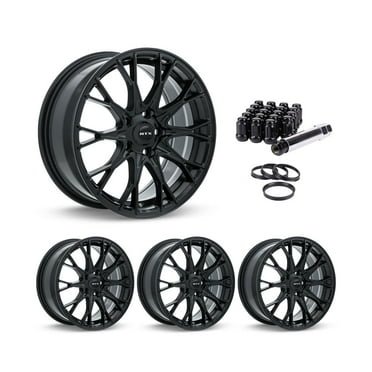 17 Inch Black Rims (Set of 4) for 2012-2020 Chevrolet Sonic, RTX 82534-CZ