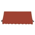 thumbnail image 2 of Awntech 6.38 Ft Charleston Sloped Fixed Awning with Scrolled Iron Arms (76.5in x 36in x 24in), Terracotta, 2 of 3
