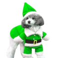thumbnail image 1 of Sudadera con capucha para mascotas Disfraz de Navidad Perro Cosplay Ropa abrigada (ropa roja + sombrero, Xs), 1 of 5