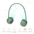 thumbnail image 4 of Ventilador portátil de cuello sin aspas Q40, recargable con manguera flexible ajustable, 4 velocidades, diseño compacto y color verde (batería incluida)., 4 of 7