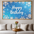 thumbnail image 6 of Blue Snowflake Themed Happy Birthday Backdrop Banner Party Decorations Photography Props for Birthday Parties Winter Celebrations Photo Booths and Event Decor, 6 of 8