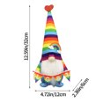 thumbnail image 3 of Decoración del hogar Pride gnome ECPECAD juego de 2 piezas de logotipo de terciopelo Rainbow, 3 of 6