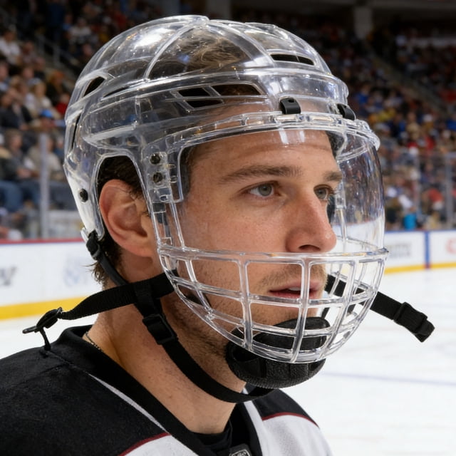 CHICHUMID 1Jgo Para Casco De Hockey Traslúcida Con Rápida Y Protección