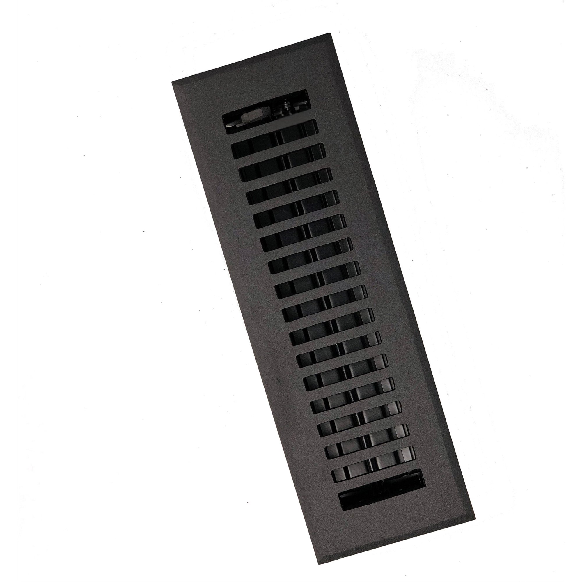 Madelyn Carter Black Contemporary Floor and Wall Registers (Cast Aluminum)  2 x 12 (Overall Size: 3-1/2 x 13-1/2) Floor Vent Cover - Wall Vent  Cover - Includes Mounting Clips - Walmart.com