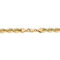 thumbnail image 3 of Real 14kt Yellow Gold 6mm Regular Rope Chain Chain ; 9 inch; Lobster Clasp; for Adults and Teens; for Women and Men, 3 of 4