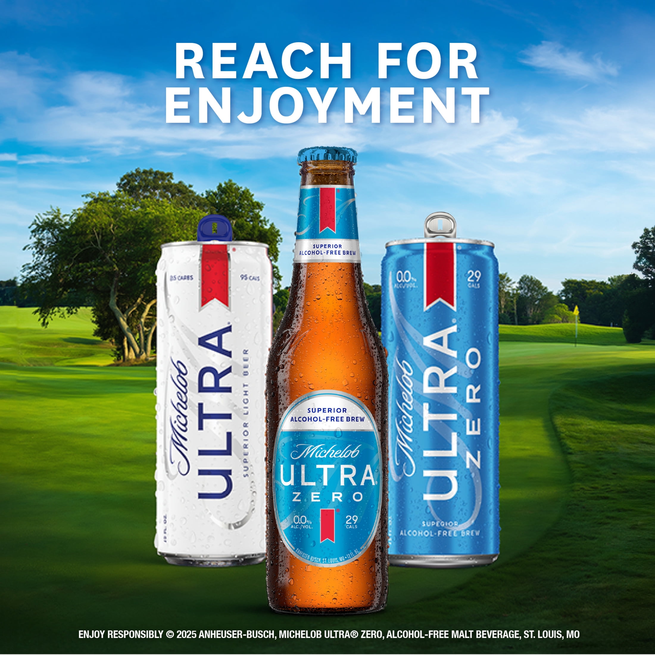 Michelob Ultra ZERO Non-alcoholic American Lager Beer 12 pack 12 fl oz Aluminum Cans, 0% ABV