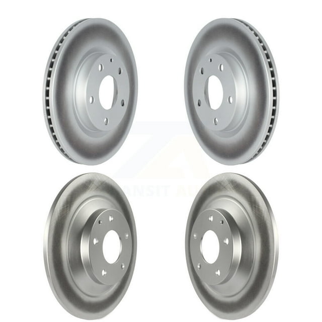 Genius Front Rear Coated Disc Brake Rotors Kit for Car 2020-2024 Mazda CX-30 with 302mm Diameter Rotor KG-101756