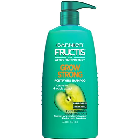 Garnier Fructis Grow Strong Shampoo, For Stronger, Healthier, Shinier Hair, 33.8 fl. oz