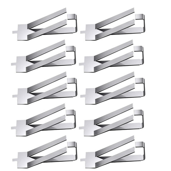 FUEENIRVA 10Pcs Stainless Steel Glass Bed Clips for 3D Printer Hot Bed Platform Fixation