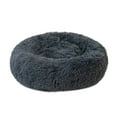 thumbnail image 2 of Cama redonda de felpa para gatos, casa para perros, cojín para cachorros, portátil, cálido, 2 of 6