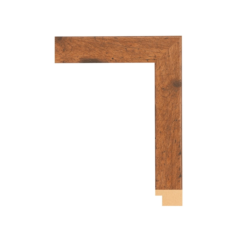 Solid Wood 14x20 Frame - Rustic Walnut Poster Frame For Art, Puzzles, Photos & Movie Posters