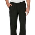 thumbnail image 2 of Cubavera Men's Solid Linen Blend Drawstring Pants Black Size X-Large, 2 of 3