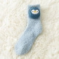 thumbnail image 2 of Cute Fuzzy Socks for Women Winter Fluffy Cozy Plush Slipper Socks Casual Home Sleeping Socks, 2 of 2