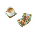 thumbnail image 2 of Nova Scotia Duck Toller in Sunflowers Foam Coasters 3.5 in x 3.5 in, 2 of 5