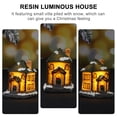 thumbnail image 4 of FELTECHELECTR 1 casa luminosa navideña con lámpara LED, modelo de villa de resina, recuerdo de fiesta, 4 of 7