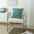 thumbnail image 3 of Better Homes & Gardens Textured Wavy Teal Faux Fur Pillow, 22'' x 22', 3 of 4