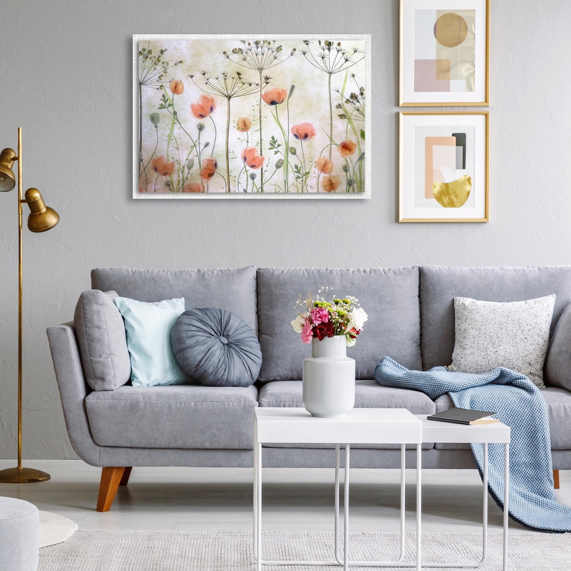 Poppy Meadow Parchment Frame