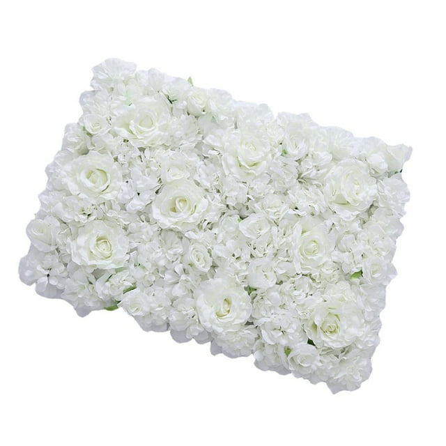 GUOOL Artificial Rose flower panel Panel Main Pillar Road Decor Wedding Backdrop White