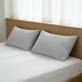 thumbnail image 2 of Cotton Pillowcases - Standard Size19x30 and Crisp Cool Percale Weave Sleeping Pillow Covers Set of 2 - Gray, 2 of 6
