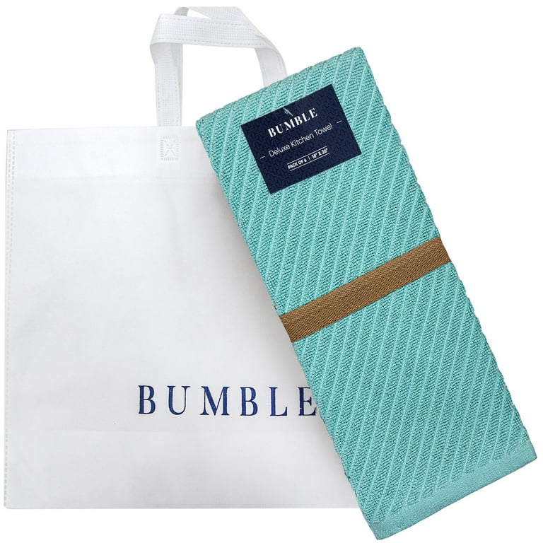 Bumble Towels Bumble Premium Cotton Kitchen Towels (16 x 28) Black Check  Design