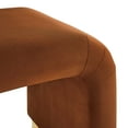 thumbnail image 6 of Koda Performance Velvet Waterfall Stool in Brass Rust, 6 of 10