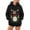 Black 1, variant on Wyongtao Womens Christmas Pet Pouch Hoodie Fleece Graphic Zip Pockets Hooded Sweatshirt Casual Cat Carrier Tops (XL, Red)