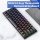 thumbnail image 2 of Teclado MK28 Teclado mecánico de tres modos 61 teclas Soporte de teclado RGB BT5.0 / 2.4G / Conexión con cable USB Interruptores rojos Negro Magic-Refiner Teclado, 2 of 2