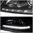 thumbnail image 2 of DNA Motoring OEM-HL-0060-L For 2013 to 2015 Honda Accord 4-Door EX-L V6 1Pc Left / Driver Side Factory Style Black Housing LED DRL Projector Headlight Lamp 14 HO2502151, 2 of 4