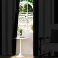 thumbnail image 4 of Lfeey Bedroom Blackout Curtains, Light Blocking Grommet Window Drapes for Living Room, 2 Panels, 42"W x 108"L, Black and White, 4 of 7