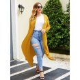 thumbnail image 3 of Weardear Women's Plus Size Cardigan Long Sleeve Open Front Drape Cardigans Lightweight Long Duster, 3 of 7