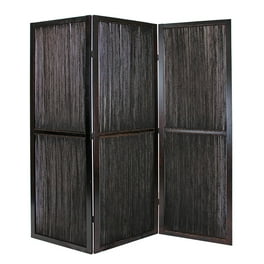 Dark Wood And Water Hyacinth 3 Panel Room Divider Screen Dark Wood And Water Hyacinth 3 Panel Room Divider Screen