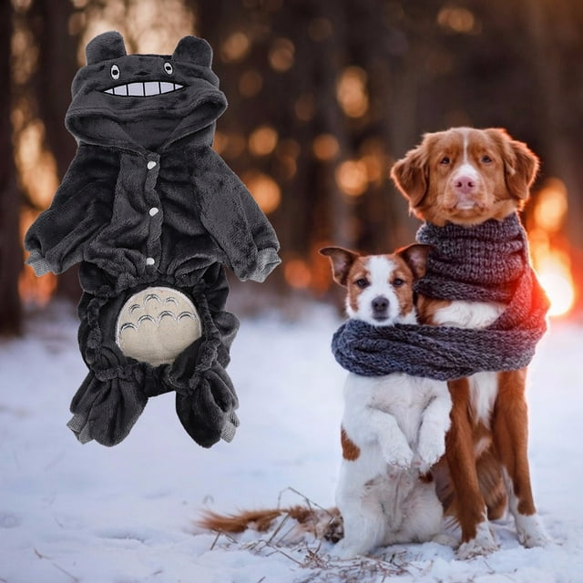 Disfraces de invierno para perros, ropa de lana de Coral para mascotas, disfraces para mantener el calor, disfraces de invierno para gatos, respuesta rápida
