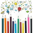 thumbnail image 6 of marioyuzhang Quality Large Pencils Artists Drawing Kids Adults Colored Pencils Back To School Supplies, 6 of 7