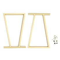 2 PCS Metal Gold Table Legs 28''Inch Furniture Legs Metal Legs for Table Desk Dining Table Computer Desk TV Station without Board