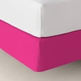 thumbnail image 6 of DNG Creations 1 Piece Box Spring Cover 100% Egyptian Cotton Wrap Around 4 Sides for Hotel & Home, Fits Box Springs up to 10 Inch Deep Pocket ( Solid Hot Pink - Olympic Queen ), 6 of 7